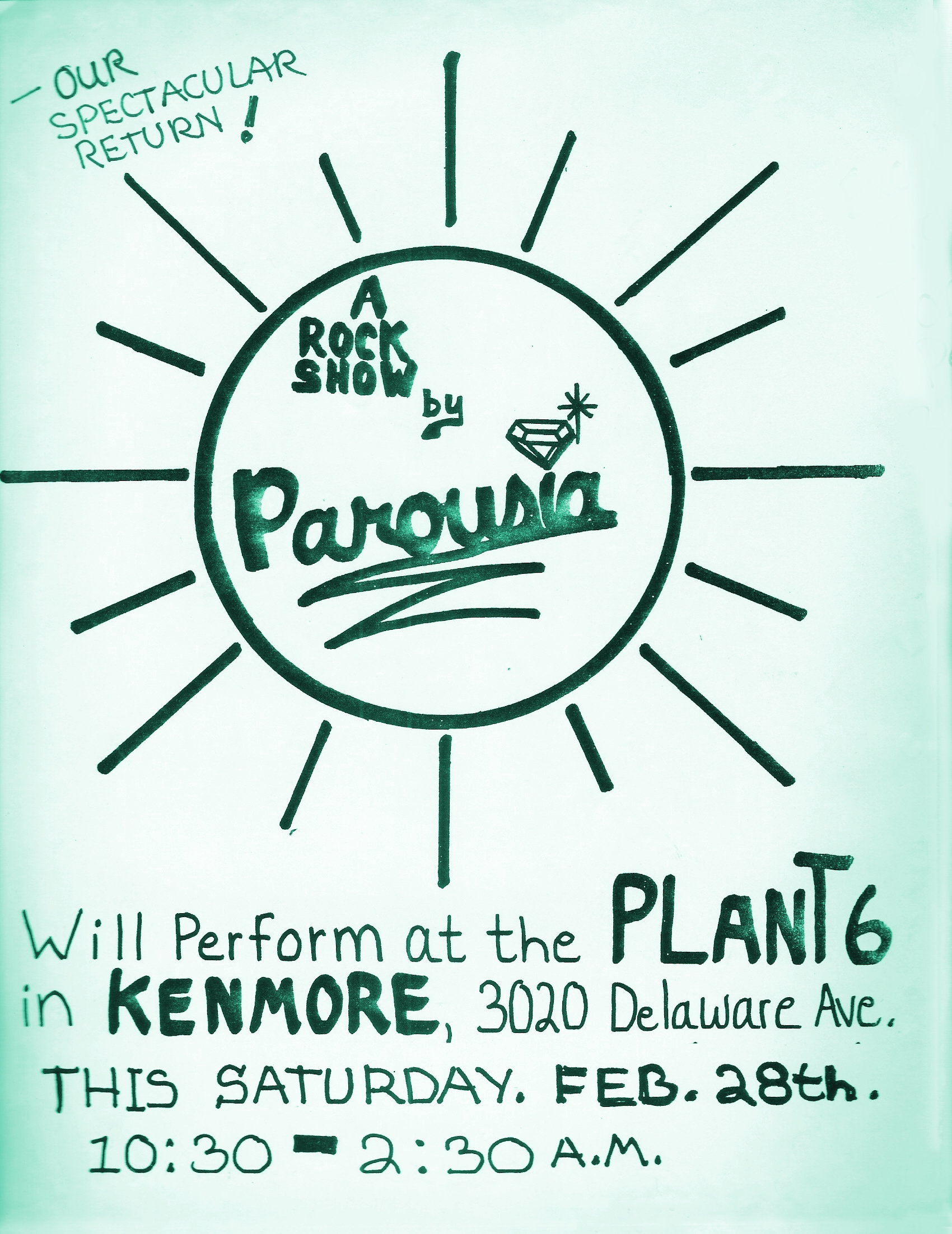 Parousia at the Plant 6 - Saturday February 28th, 1981