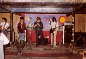 The 'New' Parousia. 1st Gig at McVans 11.22.78 on the 'Big Stage'