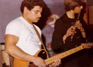 Barry Cannizzzaro with Fender Telecaster. McVan's Nov. 22, 1978