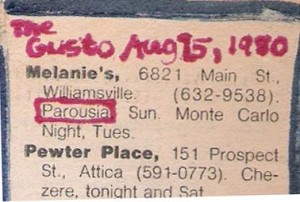 Buffalo Evening News 'Gusto' - Melanies 08.17.1980