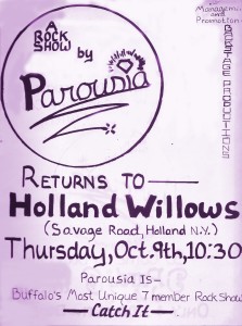 Holland Willows Thurs. 10.09.80 Nightmare Gig- broke foot