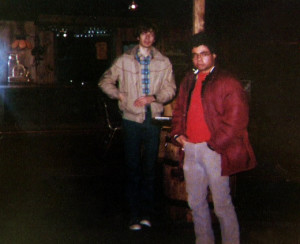 Patt Connolly and Barry Cannizzaro at the Texas Bar, Burlington Vermont Sept 1981