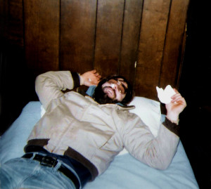 It's all good fun until somebody's nose stars to bleed. - The Texas Bar, Burlington, VT. February 1982