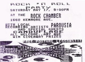 Invite card- the Chamber 05.17.1986