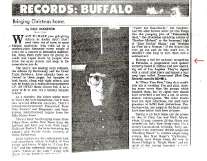 Buffalo News article by Dale Anderson Dec.1987