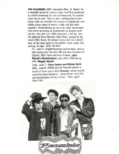 L.A. Weekely Palomino band listing June 1988
