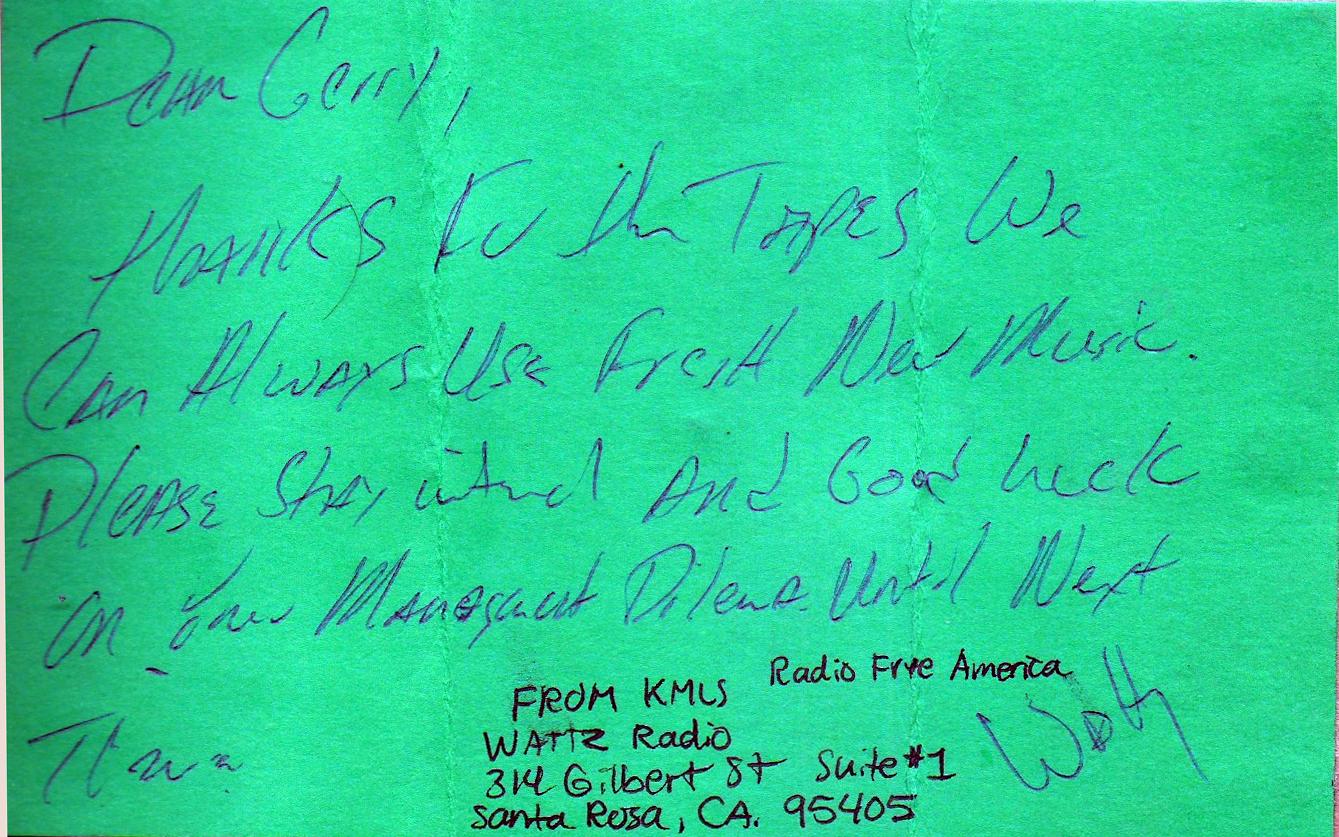  KMLS- FM. Santa Rosa, CA 1985