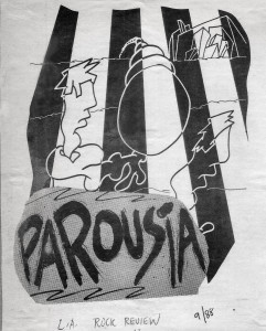 Parousia featured in LA Rock’s magazine local band issue October 1988
