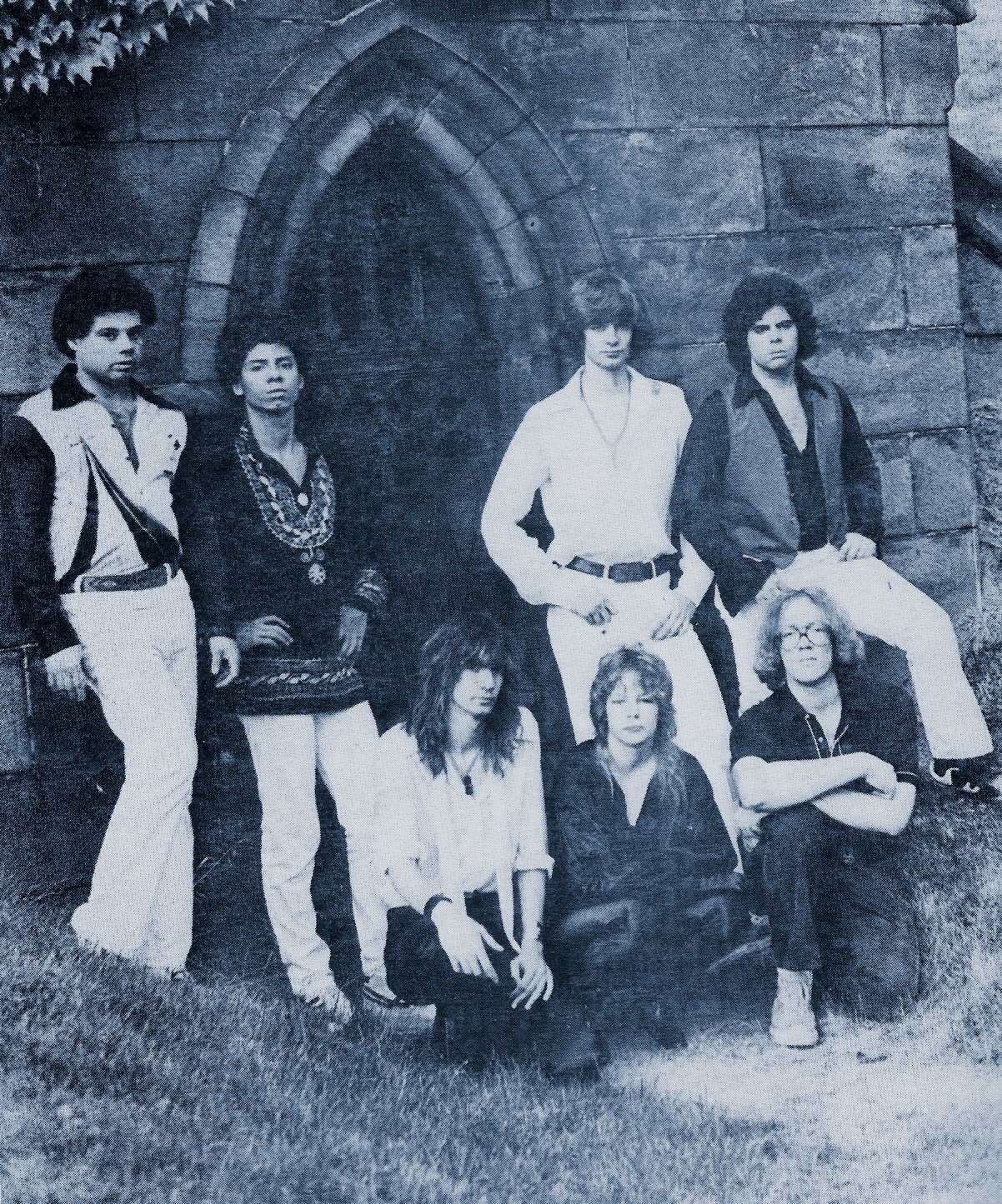 Parousia band photo - Forest Lawn Cemetary 1980