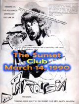 Sunset Club March 14, 1990